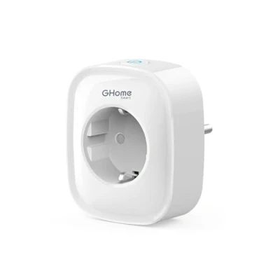 Immagine di GHome Smart WiFi Socket 16A, Alexa Socket1 Pack, Home Plug Compatible with Google Home, App Resmote Control, Power Consumption Measure, Voice Control Timer, Onlyon2.4GHz