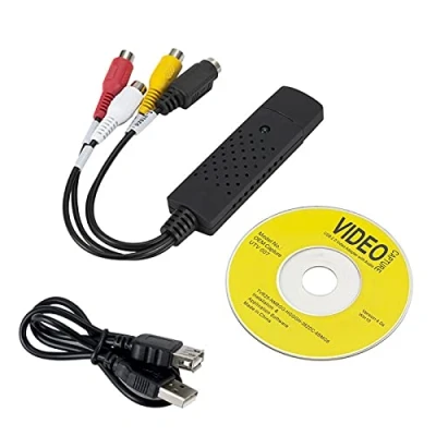 Immagine di ZHTH EasyCAP scheda di acquisizione video, adattatore TV, DVD, VHS, audio AV per computer/telecamera CCTV USB 2.0