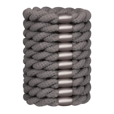 Immagine di JessLab Elastici per Capelli Donna, Fasce Elastiche Resistenti, Accessori Delicati e Senza Danni Tutti i Tipi di Capelli, Grigio