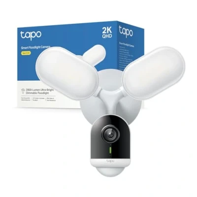 Immagine di Tapo C720 Telecamera Wi Fi Esterno 2K 4MP, Color Night Vision e Proiettori 2800 Lumen, Controllo Luminosità Trigger di Attivazione, Rilevamenti Smart AI, MicroSD fino a 512G, IP65, Solo Hardwired