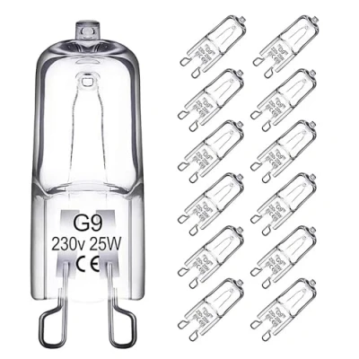 Immagine di Lampadine Alogene G9 Luce Forno 25W del Resistenti Al Calore Da 300C Lampadina 230V Bianco Caldo 2700K Dimmerabile Per E Microonde, Confezione 6 (G9 12)