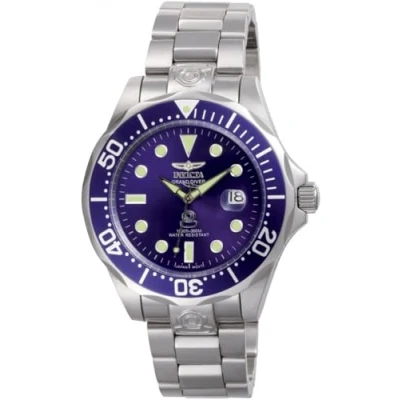 Immagine di Invicta Grand Diver Orologio da uomo in acciaio inossidabile con movimento automatico 47 mm, Argento / Blu 3045