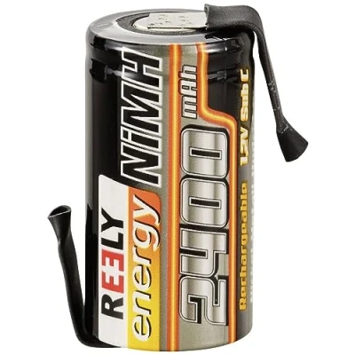 Immagine di Reely Batteria ricaricabile a cella singola NiMH Sub C 1.2 V 2400 mAh con linguette saldare