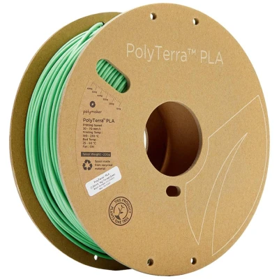 Immagine di Polymaker 70847 PolyTerra PLA Filamento per stampante 3D Plastica 2.85 mm 1000 g Verde (opaco) 1 pz.