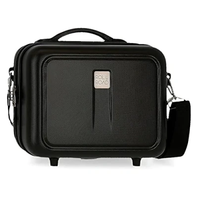 Immagine di Roll Road Cambogia Beauty case regolabile con tracolla nera 29 x 21 15 cm Rigido ABS 9,14 L