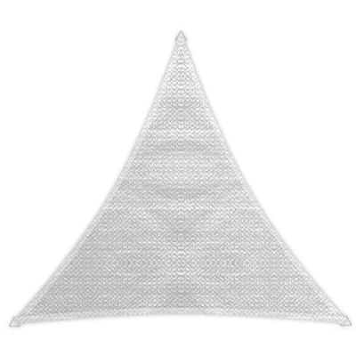 Immagine di Windhager Sunsail Adria, Triangolo 5 x m (equilatero), Protezione UV, Resistente alle intemperie e Traspirante, Bianco, 10977