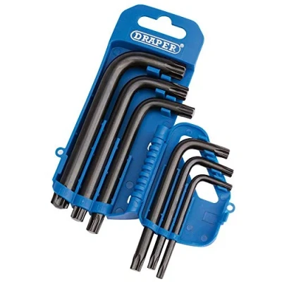 Immagine di Draper TX8/6/B Tx Star Key set, blu, pezzi
