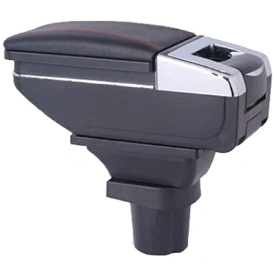 Immagine di SZSS CAR Compatibile con VW UP 2009, 2010, 2011, 2012, 2013, 2014, 2015, 2016, 2017 Vano portaoggetti bracciolo in pelle da montare alla console centrale dell’auto