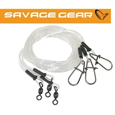 Immagine di Savage Gear, terminale da luccio 50cm, 0,85mm, per 20kg 3 mono siamatori la pesca del luccio, siamatore i pesci predatori e spinning