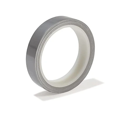 Immagine di Modulor Nastro metallico colorato, lucido, larghezza = 20 mm, 10 m, argento