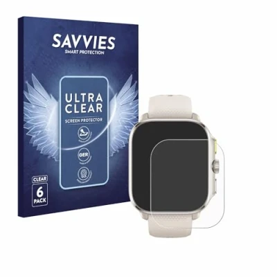 Immagine di savvies (6 Pezzi Pellicola Protettiva per Huami Amazfit Cheetah (Square) Protezione Schermo Trasparente