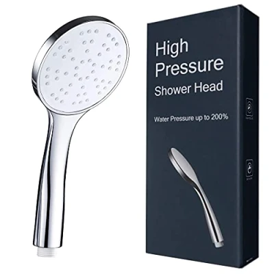 Immagine di Dothnix Soffione Doccia alta Pressione, Universale, SoffioneRrisparmio Idricoper Bagno e Spa Bianco, Cromato