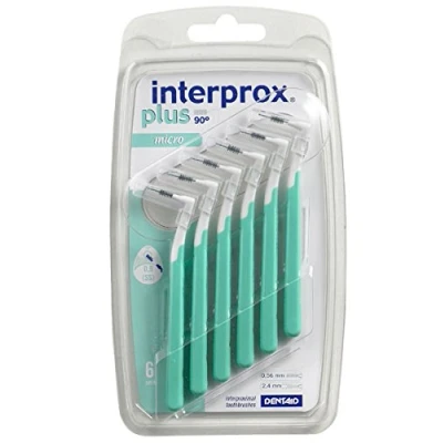 Immagine di Interprox plus micro Spazzolini interdentali ISO 2 verde 3 x 6 pezzi