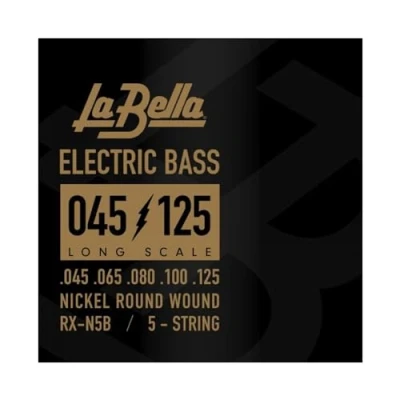 Immagine di La Bella Strings »RX SERIES Nickel Plated RX N5B 5 STRING E BASS« Corde per Basso Elettrico Steel 045 125