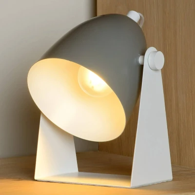 Immagine di Lucide Lampada da tavolo Chago in metallo, grigio