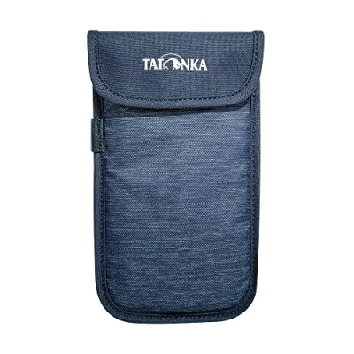 Immagine di Tatonka Custodia per smartphone XXL (16,5 x 8,5 cm), imbottita, con chiusura in velcro, dimensioni interne: 16,5 cm, blu navy