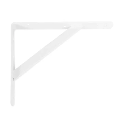 Immagine di Amig Staffe per mensole Angolo Ripiani Supporto Scaffale Acciaio Colore Argento Misura: 400x275 mm Peso massimo consigliato: 225 Kg