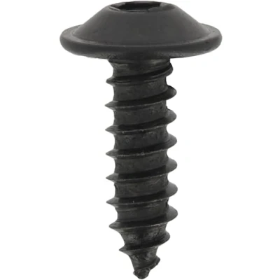 Immagine di Viti a Lamiera Testa Rotonda Larga RLX Torx in Bustina, 4,8 mm x 16 mm, NFE 25 655, Zinco Nero, Set di 20