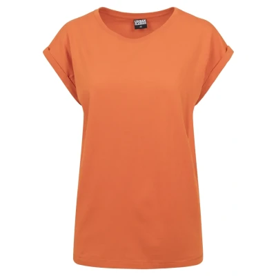 Immagine di Urban Classics Extended Shoulder Tshirt basic, Donna, Taglia: 3XL, Rustorange