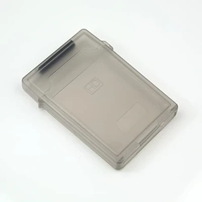 Immagine di Confezione da 2 custodie in plastica per hard disk SSD HDD 2,5&quot; (6,3 cm)