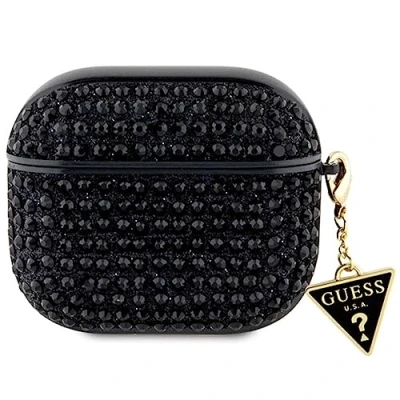 Immagine di Guess GUA3HDGTPK Custodia per AirPods 3, con strass, colore: Nero