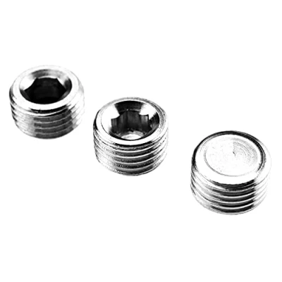 Immagine di eMagTech 1/4 di pollice BSP Blanking Plug Tappo a vite Interno Filo Esagonale Connettore Tubo per Compressore Aria Interruttore