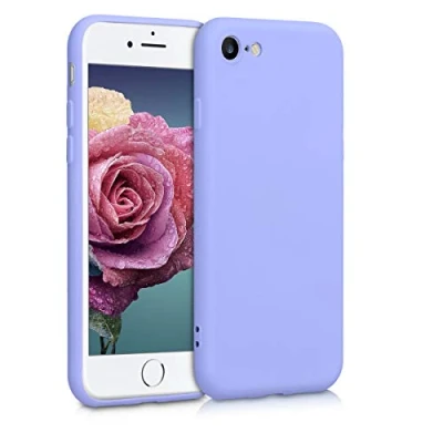 Immagine di kwmobile Custodia Compatibile con Apple iPhone SE (2022) / (2020) 8 7 Cover Back Case per Smartphone in Silicone TPU Protezione Gommata lavanda pastello