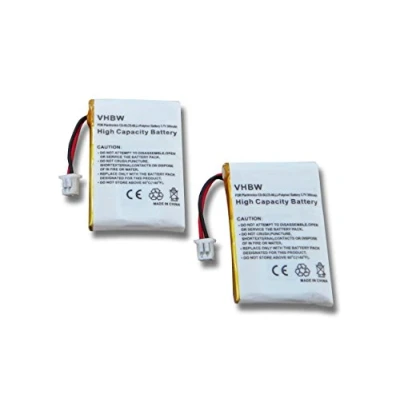 Immagine di vhbw 2x batteria compatibile con Plantronics CS60, CS65 auricolari cuffie wireless (300mAh, 3,7V, Li Poly)