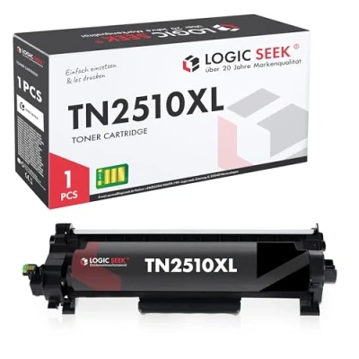 Immagine di logic seek TN2510XL cartuccia toner compatibile per Brother TN 2510XL TN2510 adatta a HL L2400DWE MFC L2835DW DCP L2660DW L2445DW L2827DW (Nero)