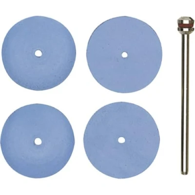 Immagine di Proxxon Micromot 28 294 Lucidatore silicone elastico a forma di ruota, 10 pz. Diametro 22 mm Ø gambo 2,35