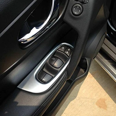 Immagine di per Qashqai J11 2014 2020 Cornici dei Pannello Interno Portiera Plastica ABS 4 Pezzi (Matte)