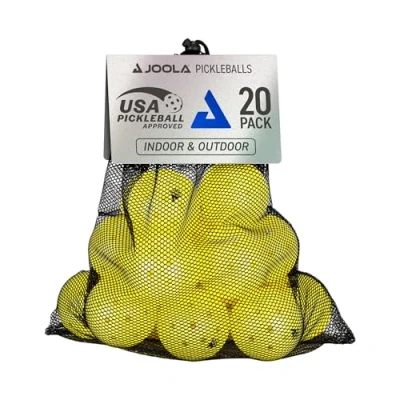 Immagine di JOOLA Pickleball Primo Balls 3 stelle di alta qualità per esterni e interni, con certificazione USAPA, 26 grammi, diametro 74 mm, giallo, 20 pezzi