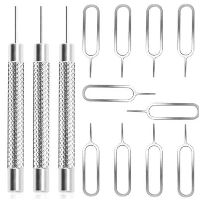 Immagine di 13 Pcs Spilla di Espulsione Della Scheda SIM, Spilli Estrattori per Rimozione Inossidabile Strumento SIM Card Pin, Rimuovere il Vassoio
