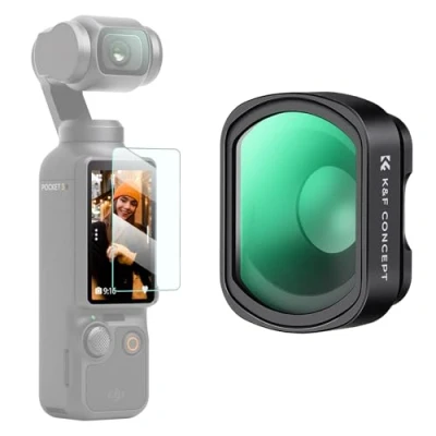 Immagine di K&amp;F Concept Osmo Pocket 3 Filtro Magnetico Macro Obiettivo, 10X Close Up Obiettivo Compatibile con DJI 3(Alluminio)