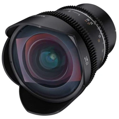 Immagine di Samyang MF 14 mm T3,1 VDSLR MK2 mft Obiettivo grandangolare per mount, mm, corona dentata Follow Focus, formato completo e risoluzione APS C 8K, colore: nero