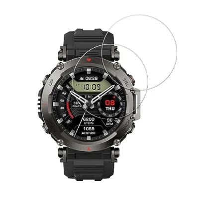Immagine di kwmobile 2X Protezione Display in Vetro Compatibile con Garmin T Rex Ultra Orologio Protettivo Smartwatch Uomo Donna Cover Schermo Fitness Tracker