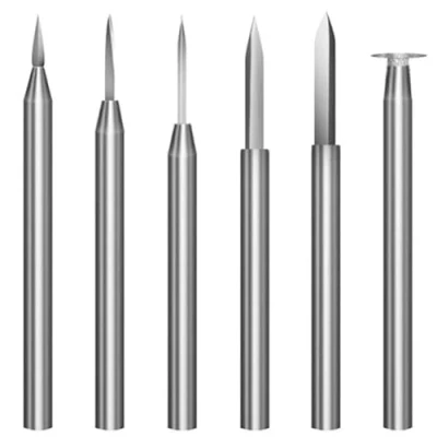 Immagine di Ggnaxivs Set di Punte per Trapano Intaglio del Legno Utensile Rotante 6 Pezzi Accessori Parti Incisione Punta Molatura Artigianale In 3 mm