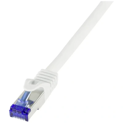 Immagine di LogiLink C6A071S RJ45 CAT 6A S/FTP 5.00 m Bianco 1 pz.