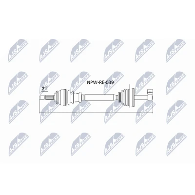 Immagine di NTY NPW RE 039 Albero motore / Semiasse Assale anteriore Cambio manuale, manuale a 5 marce DACIA: Sandero I, RENAULT: LOGAN 1