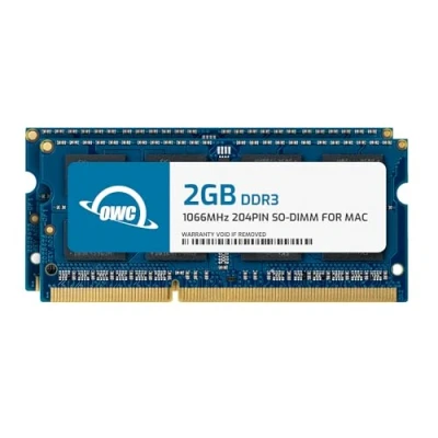 Immagine di OWC Kit di aggiornamento della memoria da 4,0 GB (2X 2 GB) PC8500 DDR3 1066 MHz a 204 pin compatibile con MacBook Pro, MacBook, Mac Mini e iMac, (OWC8566DDR3S4GP)
