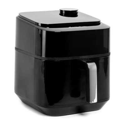 Immagine di Friggitrice ad Aria Melchioni Family Chiara con Vapore Soft, Doppia Resistenza, Capacità 6,5L, Display Digitale e 8 Programmi Preimpostati, Silenziosa, Temperatura Regolabile 80 200C, Timer 60 Min,