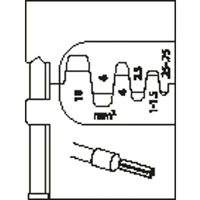 Immagine di Gedore 8140 06 1830600 Matrice di crimpaggio Boccola 0.25 fino a 10 mm²
