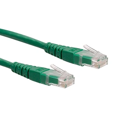 Immagine di Roline 21.15.1553 RJ45 cavo di rete, patch CAT 6 U/UTP 3.00 m Verde non schermato 1 pz.