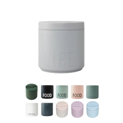 Immagine di Design Letters Contenitore Termico per Alimenti Caldi Thermos Pasta e Lunch Box Portapranzo Portavivande Cibo Caldo Scaldavivande 530 Ml