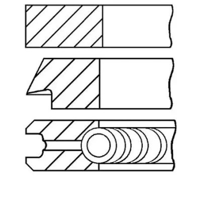 Immagine di GOETZE ENGINE 08 124000 00 Kit Fasce Elastiche 82 FIAT: Multipla, Grande Punto Hatchback, II ALFA ROMEO: 147, 156 Sedan, 159 Sedan