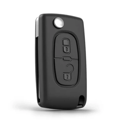 Immagine di Sudnsadaks 2 Tasti Cover Chiave Scocca Auto, CE0523 Telecomando Custodia Guscio Portachiavi Pieghevole Compatibile con Peugeot 207, 307, 308, 407, 607, 807, Citroen C2, C3, C4, C5, C6, C8, DS3, DS4