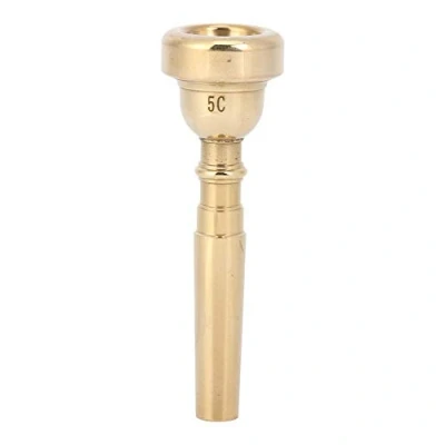 Immagine di bocchino per tromba in metallo, tono dorato, 3C 5C 7C(Oro 5C)