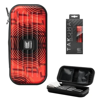 Immagine di Target Darts Stephen Bunting Takoma Dart Wallet custodia per freccette, contiene 3 freccette completamente assemblate e accessori supporto protettivo