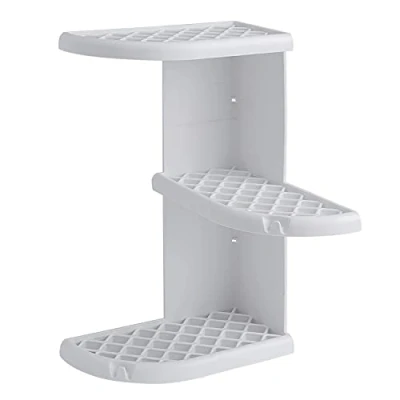 Immagine di Gedy Bianco, G Oscar Doccia angolare, Colore, Dimensioni 37,3X23X23 CM Peso 0,356 kg, mensola Bagno in Resina, Finitura, Anni di Garanzia 2, Design R&amp;S termoplastiche, 23x23x37,3