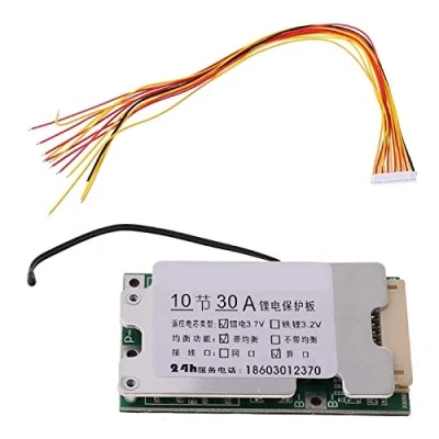 Immagine di 10S 36V 30A Li ion Lithium 18650 Batteria BMS Protezione dell&#039;alimentazione PCB con bilanciamento